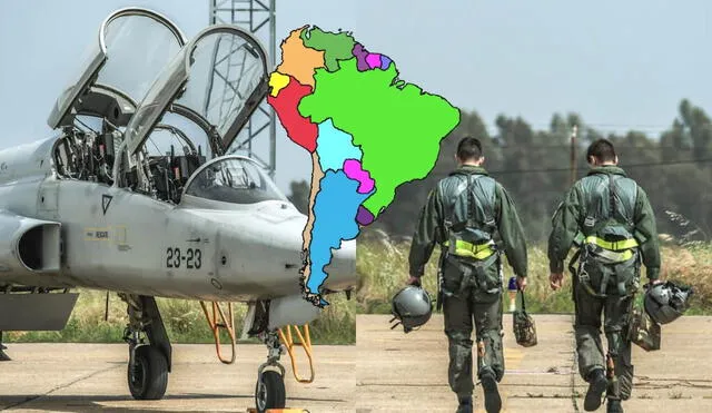 Países de Sudamérica con mayor potencia militar aérea. Foto: composición LR