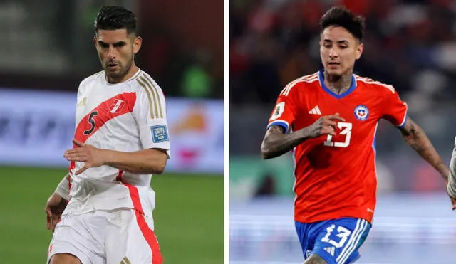 Carlos Zambrano y Erick Pulgar se perderán el Perú vs Chile, aunque por diferentes razones en cada caso. Foto: composición de LR/Luis Jiménez/AFP