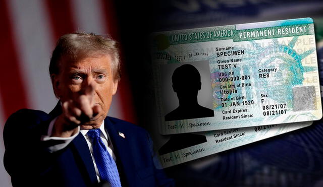 La Green Card es el documento oficial que permite a los inmigrantes residir y trabajar legalmente en Estados Unidos de forma permanente. Foto: composición LR/AFP/El Valle Noticias