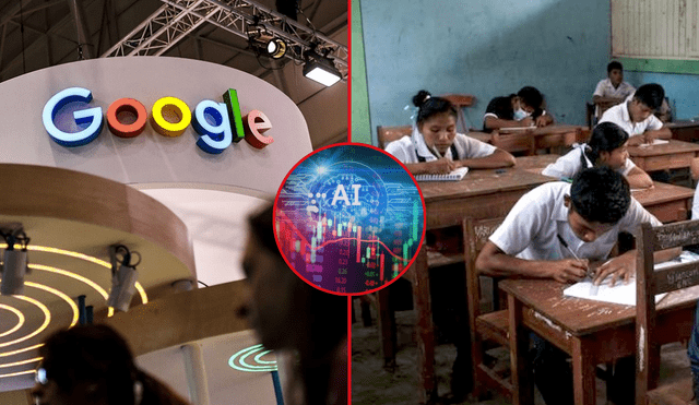 Google Perú anunció que donará 2 millones de soles para fortalecer la educación en inteligencia artificial a más de 50 mil educadores y estudiantes de zonas vulnerables. Foto: Composición LR