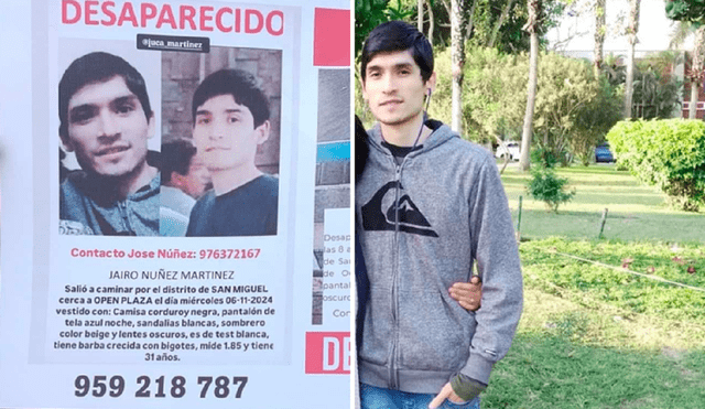 Joven lleva 8 días desaparecido y familiares piden apoyo para encontrarlo. Foto: composición LR/difusión