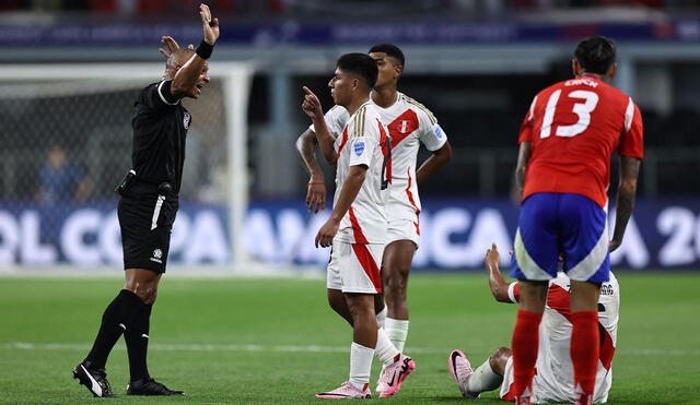 Sampaio dirigió el último choque entre Perú vs Chile en Copa América 2024. Foto: AFP