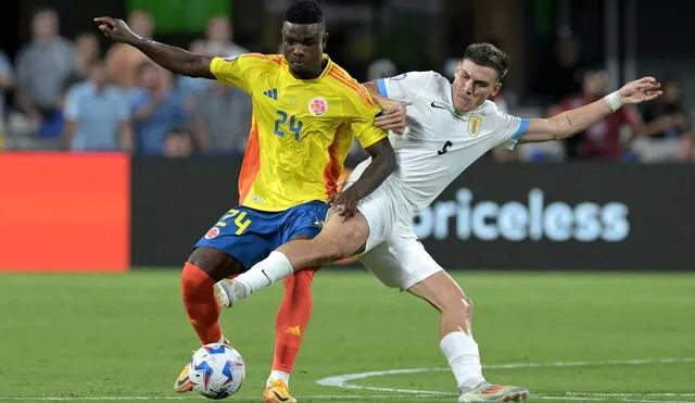 Colombia derrotó 1-0 a Uruguay en el último cruce por la semifinal de la Copa América 2024. Foto: AFP