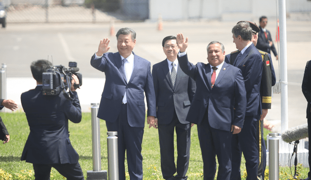 Presidente de China llega a Perú para el APEC. Foto: Carlos Félix