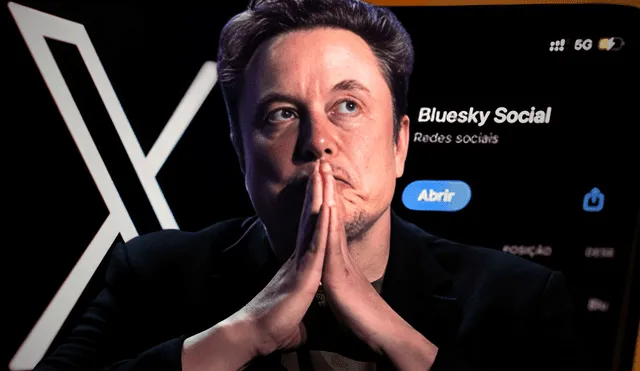 Bluesky permite a los usuarios mantener el control completo de su información personal, en contraste con X de Elon Musk, que se ha volcado hacia un uso intensivo de los datos. Foto: composición LR/AFP/Reuters