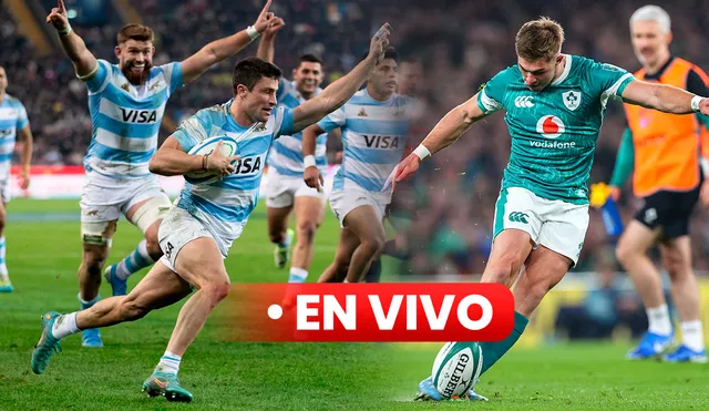 Los Pumas vs Irlanda van a jugar en el Aviva Stadium, la localía del Trébol. Foto: composición LR/Los Pumas/Ireland Rugby