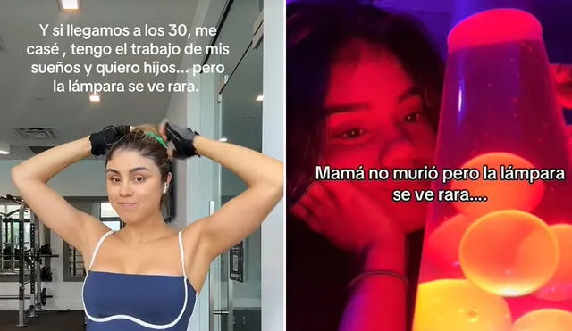 "Cuando por fin me empiezo a sentir mejor conmigo misma, pero la lampara se ve rara”, son los clips comunes en redes. Foto: composición LR/ TikTok