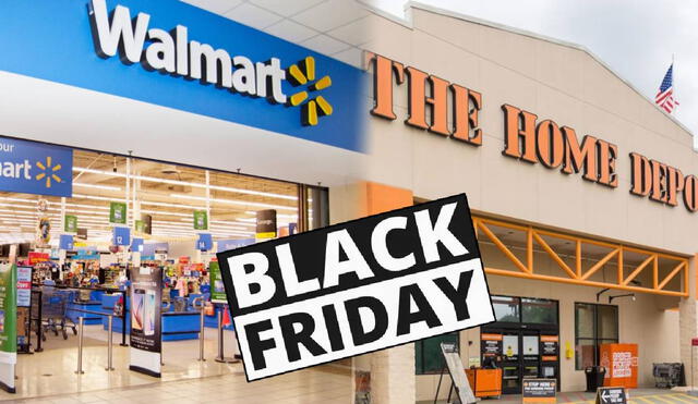 Walmart y Home Depot publican su horario oficial por Black Friday. Foto: composición LR/ Walmart/ Home Depot