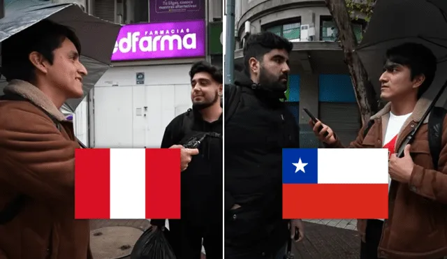 YouTuber de Perú visitó Chile para saber cómo ven los chilenos a los peruanos. Foto: composición LR/YouTube/Tiempo Radical