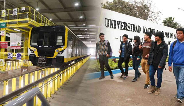 El acuerdo entre la universidad y el Estado incluye mejoras en infraestructura, beneficiando a la comunidad universitaria y a los usuarios del metro. Foto: composición LR/Andina