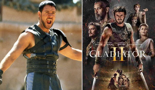 Ridley Scott asegura que 'Gladiador 2' es una de sus mejores obras. Foto: composición LR/ Paramount Pictures