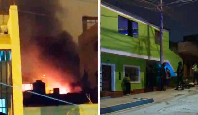 La pareja de ancianos quedó atrapada durante el incendio de su vivienda en Comas. composición LR