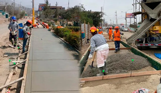 Luego de 20 años se inició con la renovación de esta vía clave en Lima norte. En ese sentido, 28 km de pistas y veredas serán optimizadas/Composición LR/Foto: municipalidad de Lima