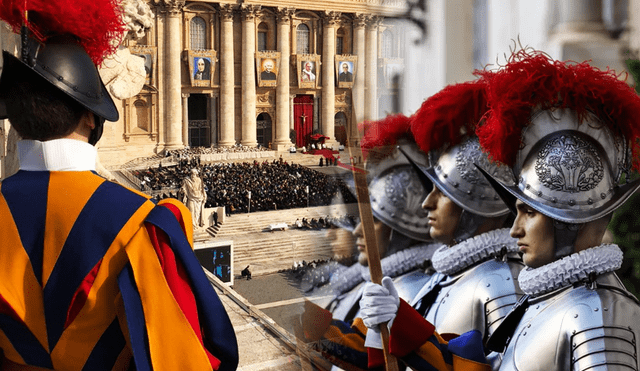 Este ejército fundado en 1506 por el papa Julio II, quien recurrió a los mercenarios suizos, considerados los mejores soldados de Europa en su época, para proteger al Vaticano. Foto: EFE