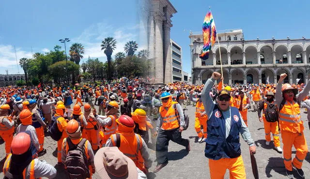 La multitudinaria movilización busca visibilizar la violencia que afecta a los trabajadores del sector/Composición LR/Foto: Leonela Aquino