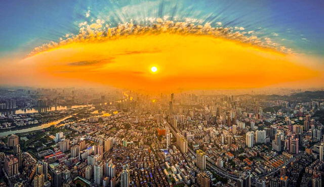 Guangzhou rompe un récord histórico con 235 días de verano. Este fenómeno, atribuido al debilitamiento del anticiclón siberiano y al calentamiento global. Foto: