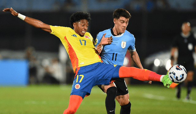 Colombia y Uruguay juegan en el Centenario de Montevideo. Foto:AFP