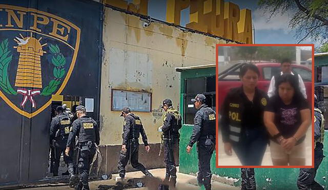 Intervención se concretó en el penal de Piura tras detención de mujer. Foto: composición LR/PNP