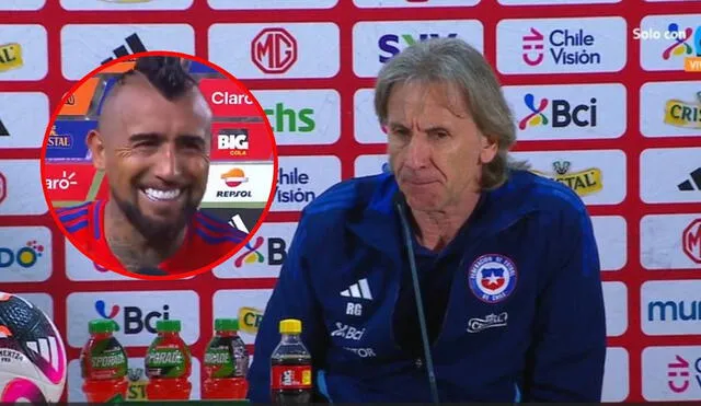 Ricardo Gareca convocó por primera vez a Arturo Vidal en un partido por Eliminatorias. Foto: composición LR/captura de Movistar