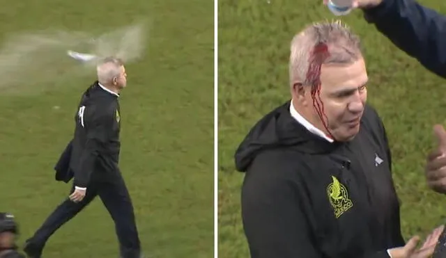 Javier Agurire sufrió una lamentable agresión al término de partido entre México y Honduras. Foto: captura 'X'