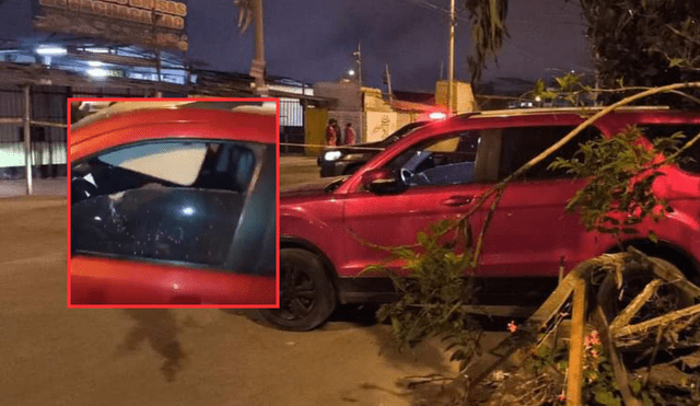 Hombre chocó su auto luego de intentar huir herido de la zona. Foto: Difusión