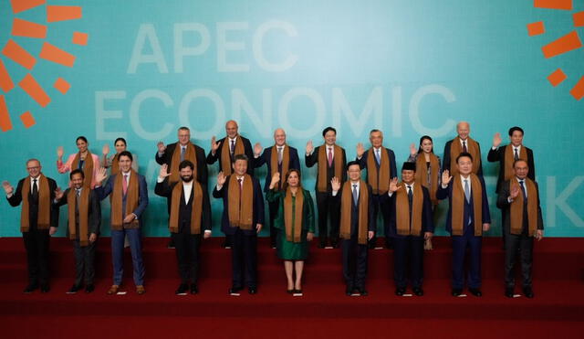 Clausura del APEC con los presidentes de distintos países que asistieron. Foto: John Reyes/ La República