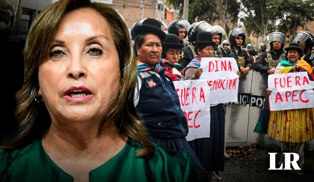 La presidenta Dina Boluarte agradeció a la ciudadanía y la prensa por su apoyo en la cumbre APEC, a pesar del contexto de crisis y protestas. | Composición: Gerson Cardoso / La República.