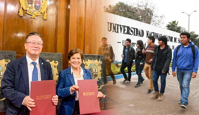 UNMSM y la universidad coreana crearán programas de idiomas que fomentan el intercambio cultural. Foto: composición LR/Andina