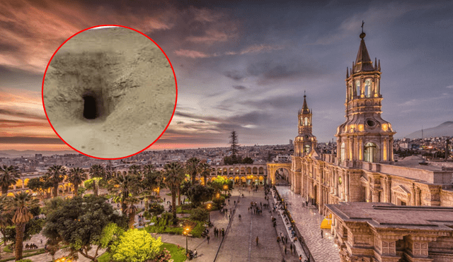 Arequipa y 'túnel del tiempo'. Foto: composición LR/Andina/captura Youtube/Turismo en corto