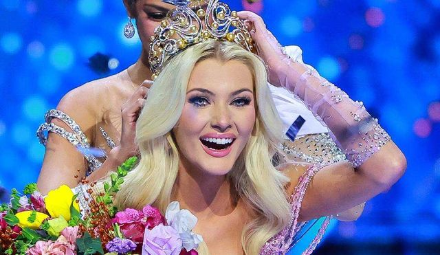 La Miss Dinamarca Victoria Kjaer ganó el Miss Universo 2024. Foto: Telemundo