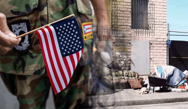 Estados Unidos ofrece ayuda a los exmilitares norteamericanos que viven en la calle. Foto: composición LR/difusión