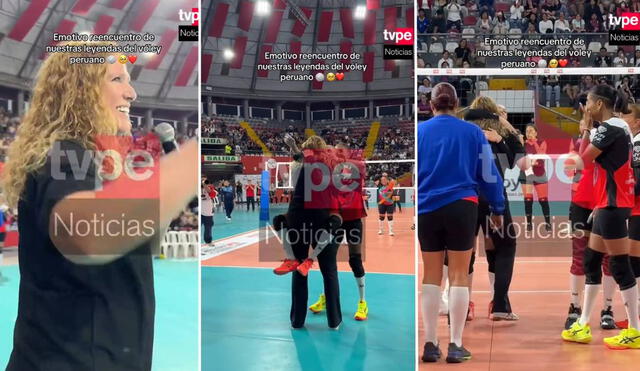 Gaby Pérez del Solar fue invitada al torneo que se juega en el Coliseo Dibós. Foto: composición LR/captura de TV Perú Noticias