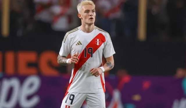 Oliver Sonne debutó en la selección peruana en las Eliminatorias 2026. Foto: difusión.