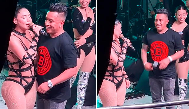 Christian Cueva se luce más enamorado que nunca de Pamela Franco. Foto: Composición LR/Captura/TikTok