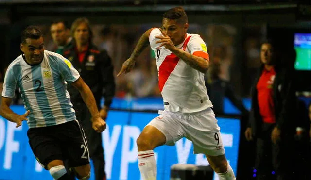 Paolo Guerrero enfrentó a Argentina en La Bombonera para Rusia 2018. Foto: Luis Jiménez/GLR