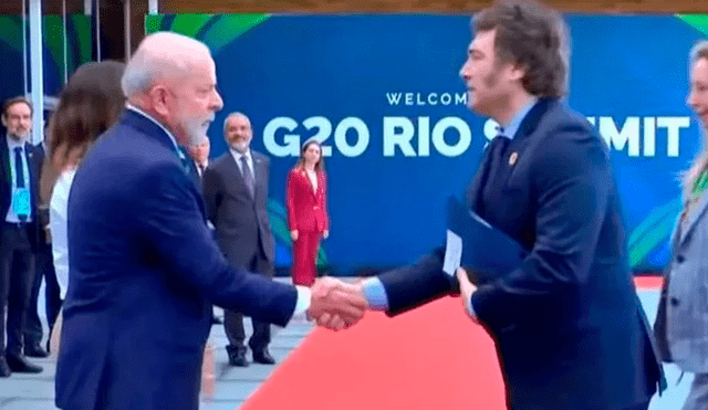 Lula recibió a Milei en Río, cumbre del G20. Foto: iProfesional