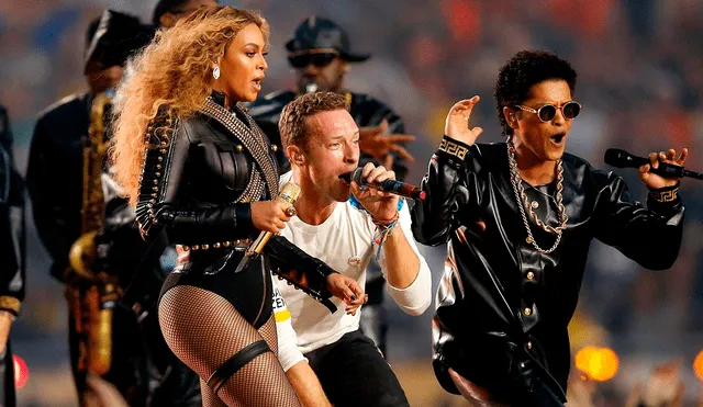 La última aparición de Beyoncé fue en el Super Bowl  con Bruno Mars y el líder de Coldplay |Créditos: ESPN