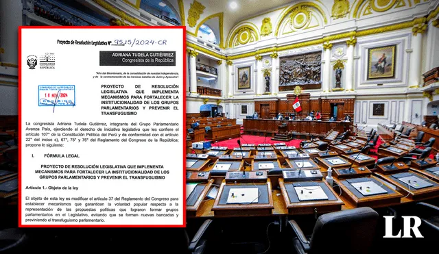 Proyecto busca modificar el art. 37 del Reglamento del Congreso | Composición: Jazmín Ceras / Foto: La República