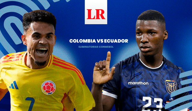 Luis Díaz y Moisés Caicedo serán titulares en el partido entre Colombia y Ecuador. Foto: composición GLR