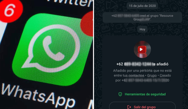 WhatsApp ofrece una configuración específica que permite controlar quién puede añadirte a grupos. Foto: Composición LR | ELTIEMPO.COM | Captura.