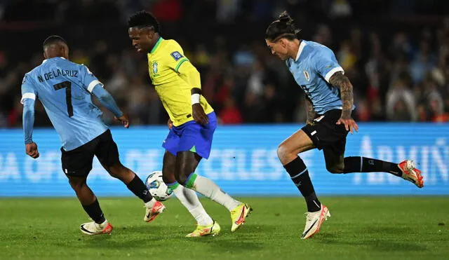 En lo que va de las Eliminatorias, Brasil ha perdido 4 partidos y Uruguay ha caído en 2 ocasiones. Foto: AFP