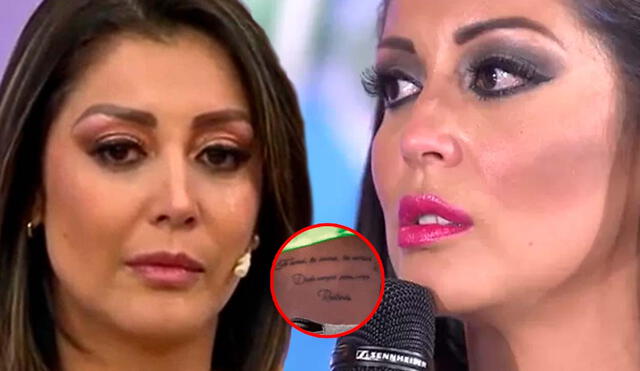 Karla Tarazona descartó que su tatuaje sea por Christian Domínguez. Foto: Composición LR/Captura/Panamericana/Captura/América TV