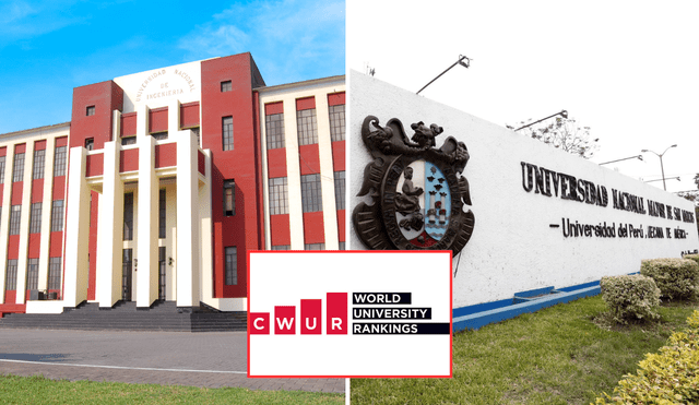 Según el ranking CWUR, dos universidades privadas peruanas se ubican mejor posicionadas que la UNMSM y la UNI. Foto: composición LR/UNI/CWUR/Andina