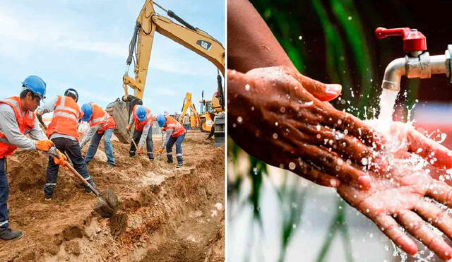 El proyecto integral incluye mejoras en redes de agua, construcción de una planta de tratamiento y ampliación de reservorios. Foto: composición LR/Andina