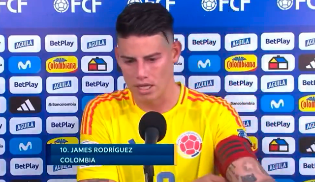 James Rodríguez es el capitán de la selección colombiana. Foto: captura de Fanatiz