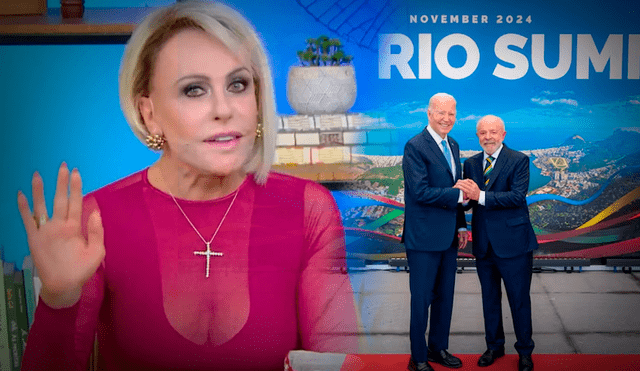 La presentadora de TV brasileña cometió un desliz al nombrar al presidente de EEUU., Joe Biden durante la cumbre del G20. Foto: composición LR/POTUS/CNN