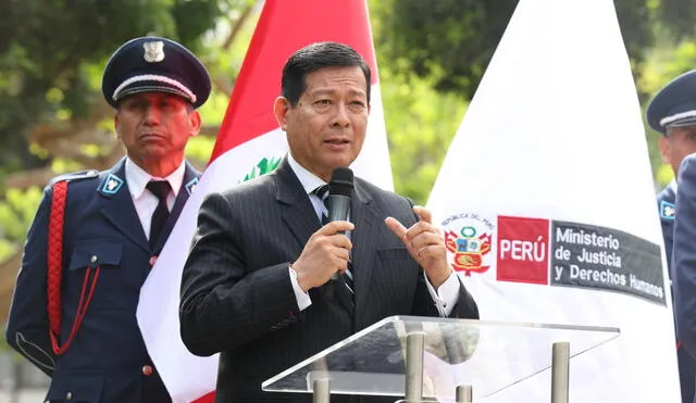 Ministro de Justicia deberá asistir al Congreso a fin de que responda el pliego interpelatorio. Foto: Ministerio de Justicia