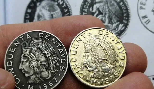 Las monedas de 50 centavos tienen un gran valor en el mundo. Foto: Composición LR/El Sol de Puebla.