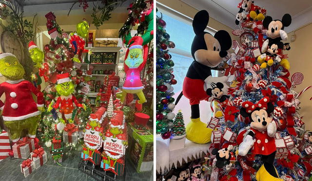 Tienda vende exclusivamante artículos de Navidad desde 1989. Foto: composición LR/ TikTok