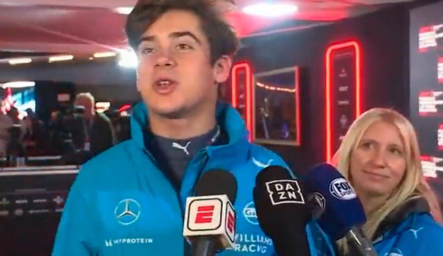 El piloto argentino declaró tras las pruebas de ensayo de cara al Gran Prix de Las Vegas. Foto: captura/ESPN